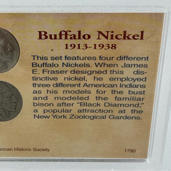 Coins of The American Frontier Buffalo Nickel Collection Dates 1930, 35, 36, 37 - Picture 15 of 16